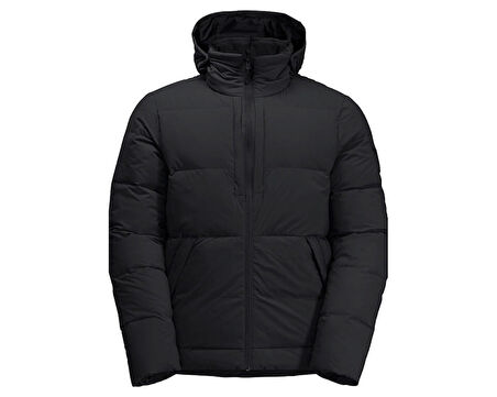 Jack Wolfskin Wandermood Down Jkt M Erkek Outdoor Montu (700 Dolgu Kaz Tüyü) 1207311-6000 Siyah