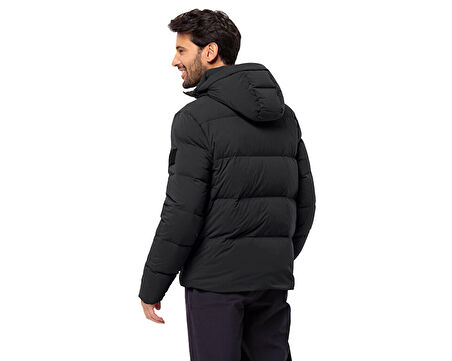 Jack Wolfskin Wandermood Down Jkt M Erkek Outdoor Montu (700 Dolgu Kaz Tüyü) 1207311-6000 Siyah