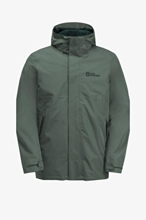 Jack Wolfskin Luntal 3In1 Erkek Yeşil Mont 1116251-4311