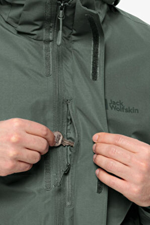Jack Wolfskin Luntal 3In1 Erkek Yeşil Mont 1116251-4311