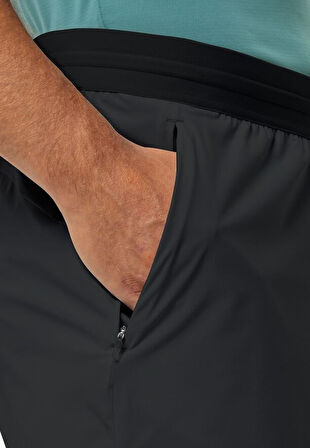 Jack Wolfskin Prelight Chill Erkek Spor Şort Siyah 1509011-6000