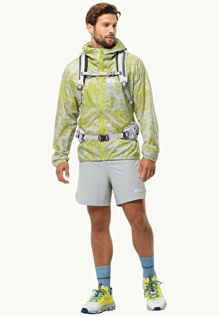 Jack Wolfskin Prelight 2in1 Erkek Spor Şort Gri 1509031-6709