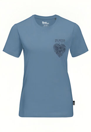 Jack Wolfskin Discover Heart T W Kadın Tişört