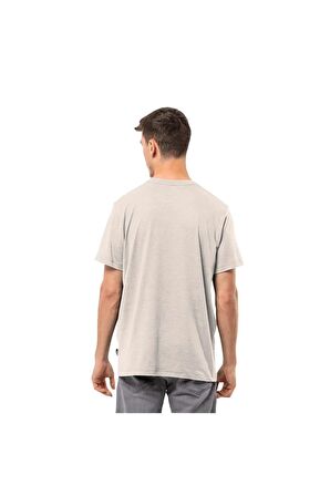 Jack Wolfskin BRAND T M Gri Erkek Tshirt