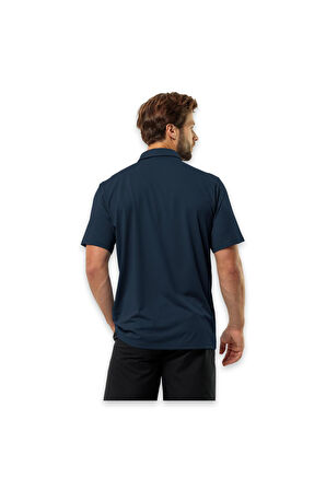 Jack Wolfskin 1809801Tr Delgami Polo M Lacivert Erkek T-Shirt