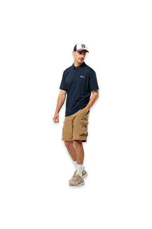 Jack Wolfskin 1809801Tr Delgami Polo M Lacivert Erkek T-Shirt