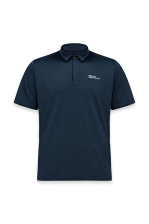Jack Wolfskin 1809801Tr Delgami Polo M Lacivert Erkek T-Shirt
