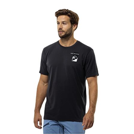 Jack Wolfskin 1809941 Vonnan S/S Graphic T M Erkek Tişört