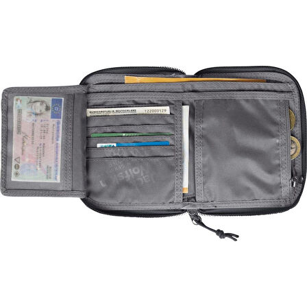 Jack Wolfskin Konya Wallet Unisex Cüzdan Siyah-1 Litre