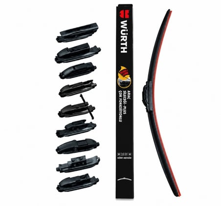 WÜRTH SİLECEK SÜPÜRGESİ PLUS 550 mm (55 cm) 9 APARATLI
