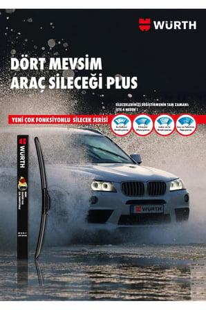 WÜRTH SİLECEK SÜPÜRGESİ PLUS 450 mm (45 cm) 9 APARATLI