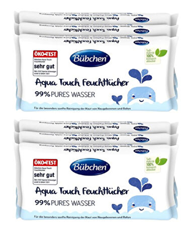 Bübchen Baby Yenidoğan Islak Mendil Aqua Touch 3x48li X 2 ADET