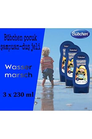 Wasser Marsch 2'si 1 Arada Şampuan & Duş Jeli 230ml X 3 Adet