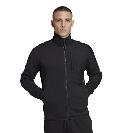 adidas Siyah - Karbon Erkek Zip Ceket HM6235 M Wint 4CMTE TT