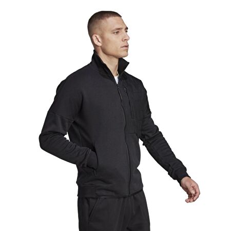 adidas Siyah - Karbon Erkek Zip Ceket HM6235 M Wint 4CMTE TT
