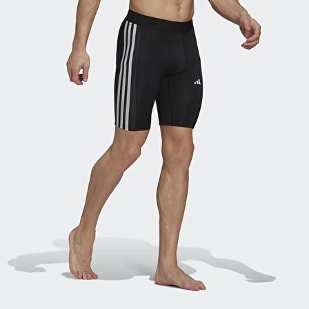 Adidas Erkek Şort Tayt Techfit 3 Stripes Training