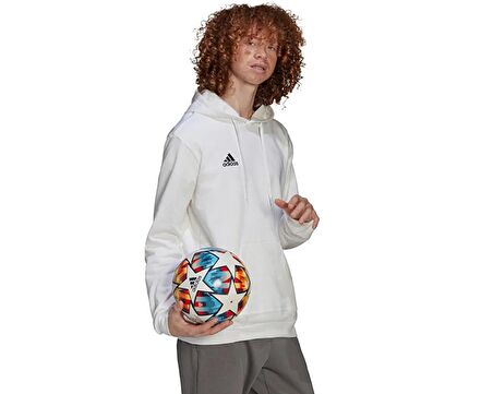 adidas Entrada 22 Sweat Hoodie Erkek Futbol Sweatshirts HG6302 Beyaz