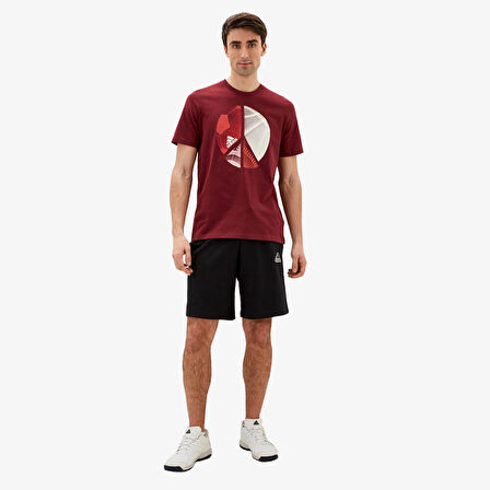 adidas HE4820 Multiplicity Graphic Erkek Bordo Spor Tişört