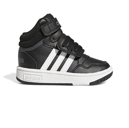 GW0408-B adidas Hoops Mıd 3.0 Ac I Bebek Spor Ayakkabı Siyah