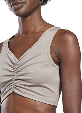 Reebok Gri Kadın Atlet H56396 S Ruched Cropped Tank