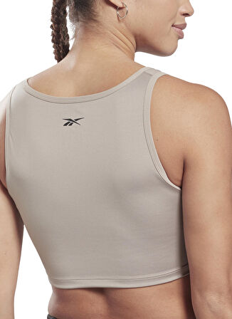 Reebok Gri Kadın Atlet H56396 S Ruched Cropped Tank