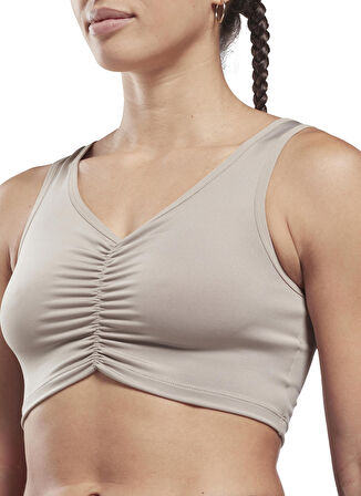 Reebok Gri Kadın Atlet H56396 S Ruched Cropped Tank