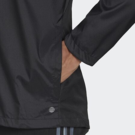 adidas Own The Run Erkek Siyah Ceket (H58592)