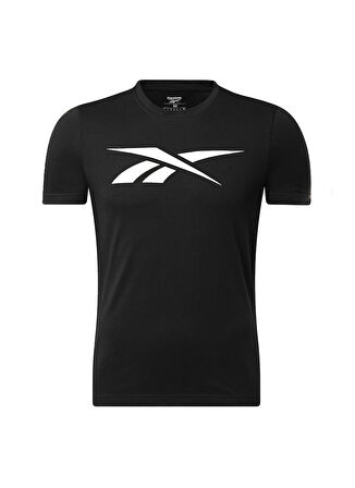 Reebok Yuvarlak Yaka Düz Siyah Erkek T-Shirt HD4000 GS VECTOR TEE