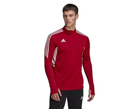 adidas Con22 Tr Top Erkek Futbol Uzun Antrenman Üstü HB0007 Kırmızı