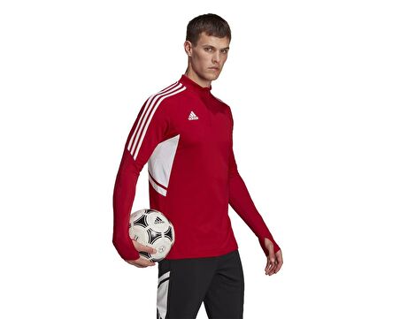 adidas Con22 Tr Top Erkek Futbol Uzun Antrenman Üstü HB0007 Kırmızı