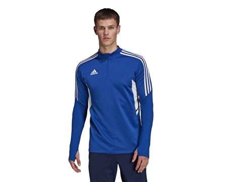 adidas Con22 Tr Top Erkek Futbol Uzun Antrenman Üstü HA6271 Mavi