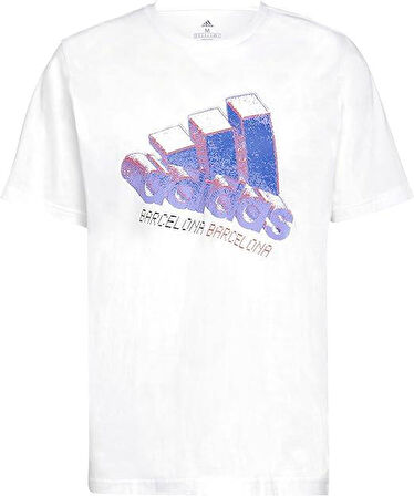 Adidas HG8850 Barce Logo 1 Short Sleeve Erkek Tişört