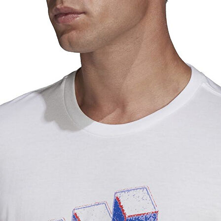 Adidas HG8850 Barce Logo 1 Short Sleeve Erkek Tişört