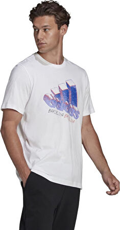 Adidas HG8850 Barce Logo 1 Short Sleeve Erkek Tişört