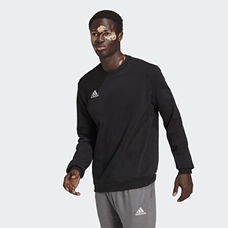 adidas Entrada 22 Erkek Siyah Sweatshirt (H57478)