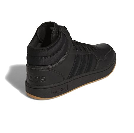 GY4745-E adidas Hoops 3.0 Mıd Erkek Spor Ayakkabı Siyah