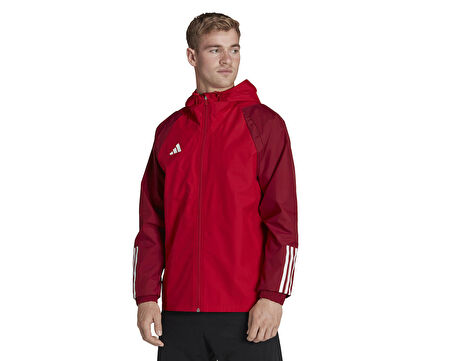 adidas Tiro23 C Aw Jk Erkek Futbol Yağmurluk HE5653 Kırmızı