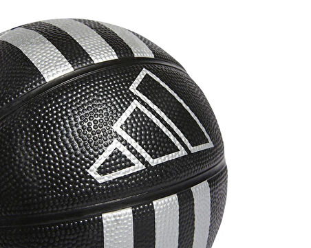 adidas 3S Rubber Mini Basketbol Topu HM4972 Siyah