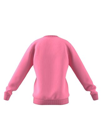 adidas Pembe Kız Çocuk Bisiklet Yaka Uzun Kollu Baskılı Sweatshirt HM4442 G D Sweat