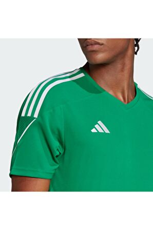 Adidas Yeşil Erkek V Yaka Ter Tutmayan Tişört VOIC7477VYEŞİL