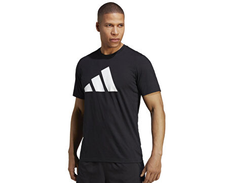 adidas Tr-Es Fr Logo T Erkek Antrenman Tişörtü IB8273 Siyah