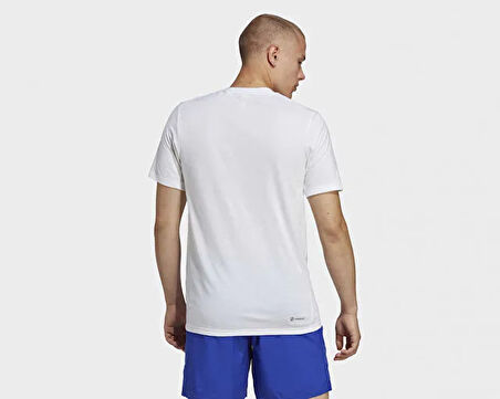 Adidas Tr Es Fr T Erkek Antrenman Tişörtü IC7440 Beyaz