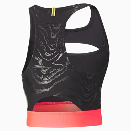 Puma 522150-51 Run Ultraform AOP Crop Tank Kadın Siyah Spor Atlet