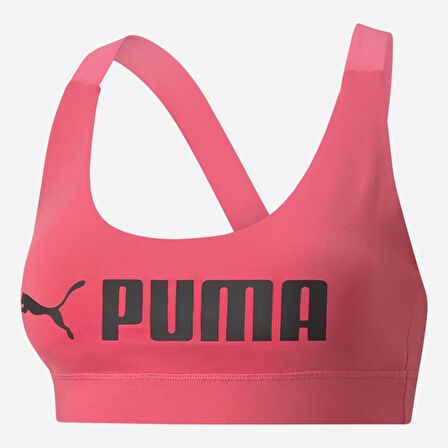 Puma 522192-82 Mid İmpacat Fit Bra Kadın Pembe Sporcu Sütyeni