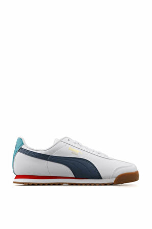 PUMA 369571 WHITE / NAVY / RED ERKEK ROMA BASİC