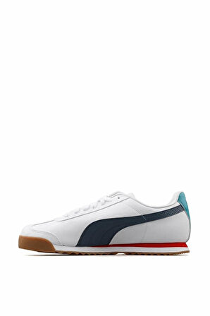 PUMA 369571 WHITE / NAVY / RED ERKEK ROMA BASİC