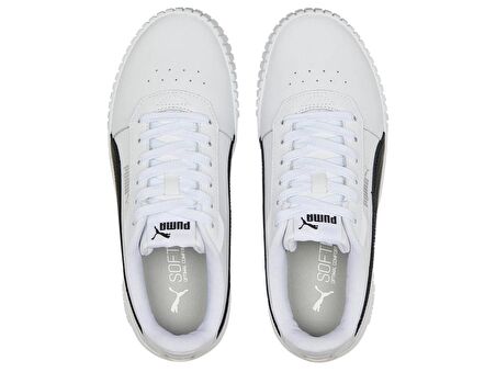 385849-07 Puma Carina 2.0 Kadın Spor Ayakkabı White-Black-Silver