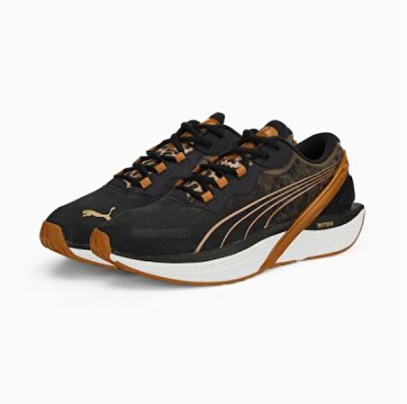 PUMA RUN XX NİTRO SAFARİ GLAM SİYAH KADIN SPOR AYAKKABI B-20