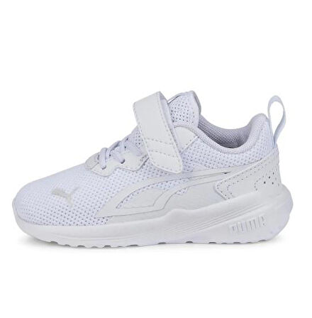 Puma All Day Active AC Beyaz Cırtlı Çocuk Spor Ayakkabı 38738807