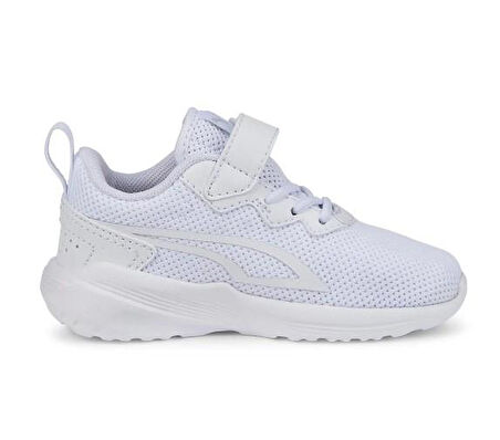 Puma All Day Active AC Beyaz Cırtlı Çocuk Spor Ayakkabı 38738807